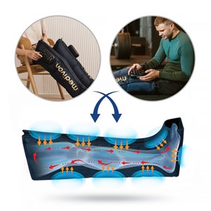 Bottes pressothérapie massage compression d'air drainage lymphatique récupératio