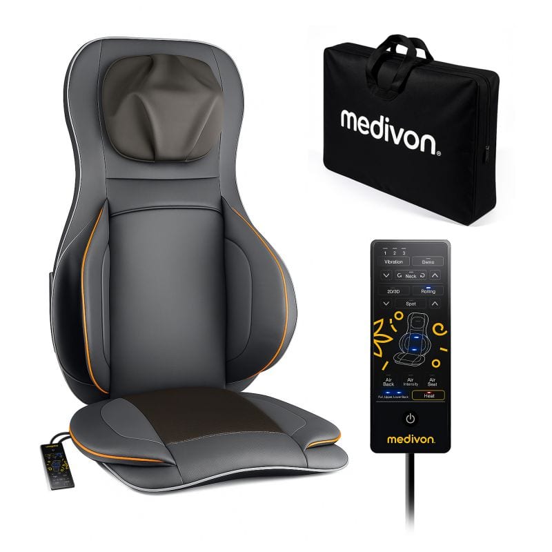 Siège massant shiatsu massage cou dos compression d'air chaleur medivon mv-cosya