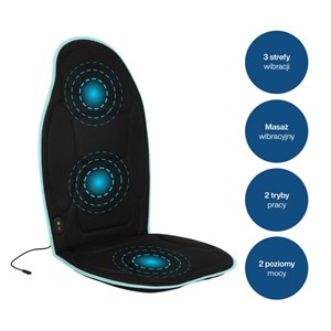 Siège massant dos chauffant sans fil medivon mv-cosymeshgo