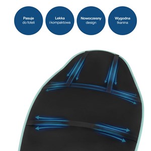 Siège massant dos chauffant sans fil medivon mv-cosymeshgo