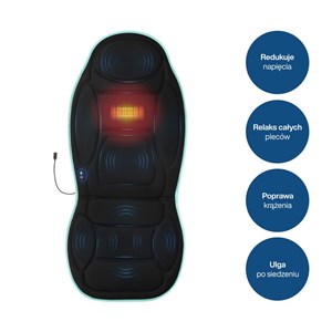 Siège massant dos chauffant sans fil medivon mv-cosymeshgo