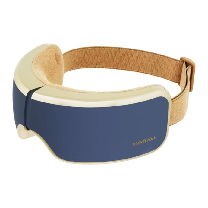 Masque massage oculaire pneumatique vibration chauffant bluetooth sans ...