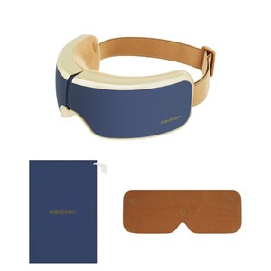 Masque massage oculaire pneumatique vibration chauffant bluetooth sans fil mediv