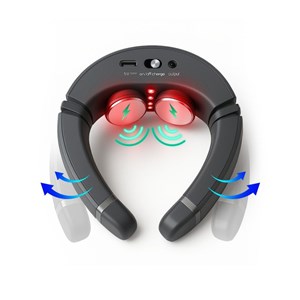 Masseur chauffant cou impulsions vibrations anti-douleur avec 2 électrodes mediv