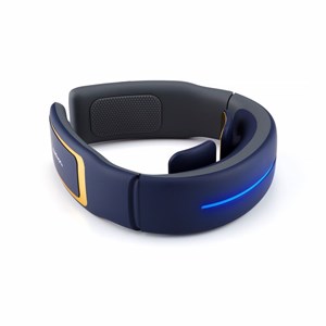 Masseur cervical impulsions électriques chauffant anti-douleur avec 2 électrodes