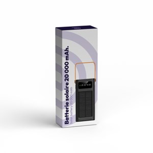 Batterie externe solaire 20000 mah