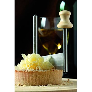 Rabot girolle à fromage en bois + cloche