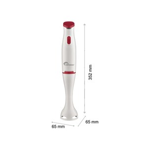 Mixeur plongeant 400w blanc & rouge
