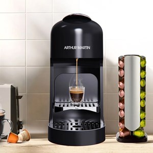 Machine à café à capsules 20bars compatible nespresso noir