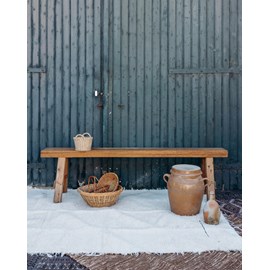 Banc brutaliste en bois n°146