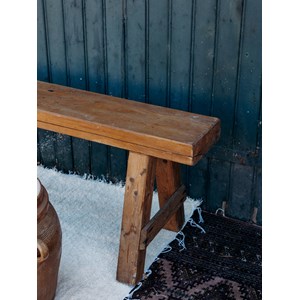 Banc brutaliste en bois n°146