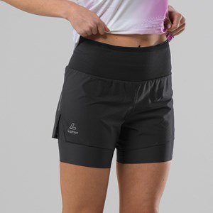 Short de course femme loeffler 2in1 assl 40