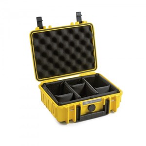 Valise polyvalente type 1000 jaune avec cloisons amovibles