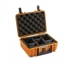 Valise polyvalente type 1000 orange avec cloisons amovibles