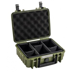 Valise polyvalente type 1000 vert avec cloisons amovibles