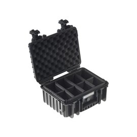 Valise polyvalente type 3000 noir avec cloisons amovibles