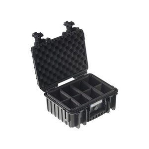 Valise polyvalente type 3000 noir avec cloisons amovibles