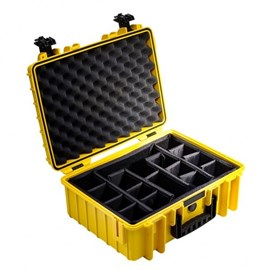 Valise polyvalente type 5000 jaune avec cloisons amovibles