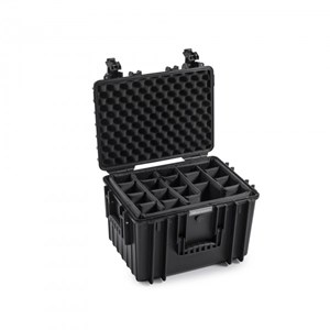 Valise polyvalente type 5500 noir avec cloisons amovibles