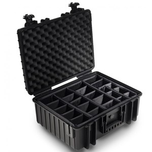 Valise polyvalente type 6000 noir avec cloisons amovibles