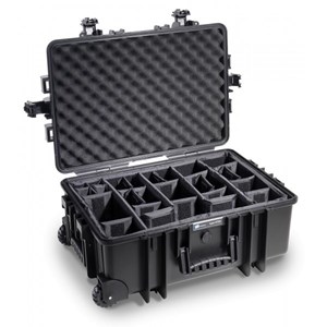 Valise polyvalente type 6700 noir avec cloisons amovibles