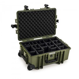 Valise polyvalente type 6700 orange avec cloisons amovibles
