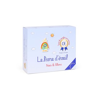 Livre d'éveil sensoriel - thème : noir et blanc Noir et Blanc