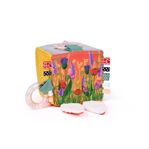 Le cube d'éveil - thème : les fleurs Orangeade
