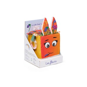 Le cube d'éveil - thème : les fleurs Orangeade
