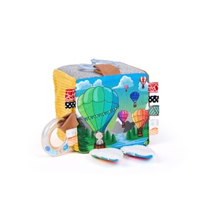 Le cube d'éveil - thème : les montgolfières Turquoise