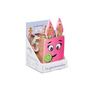 Le cube d'éveil - thème : la gourmandise Rose