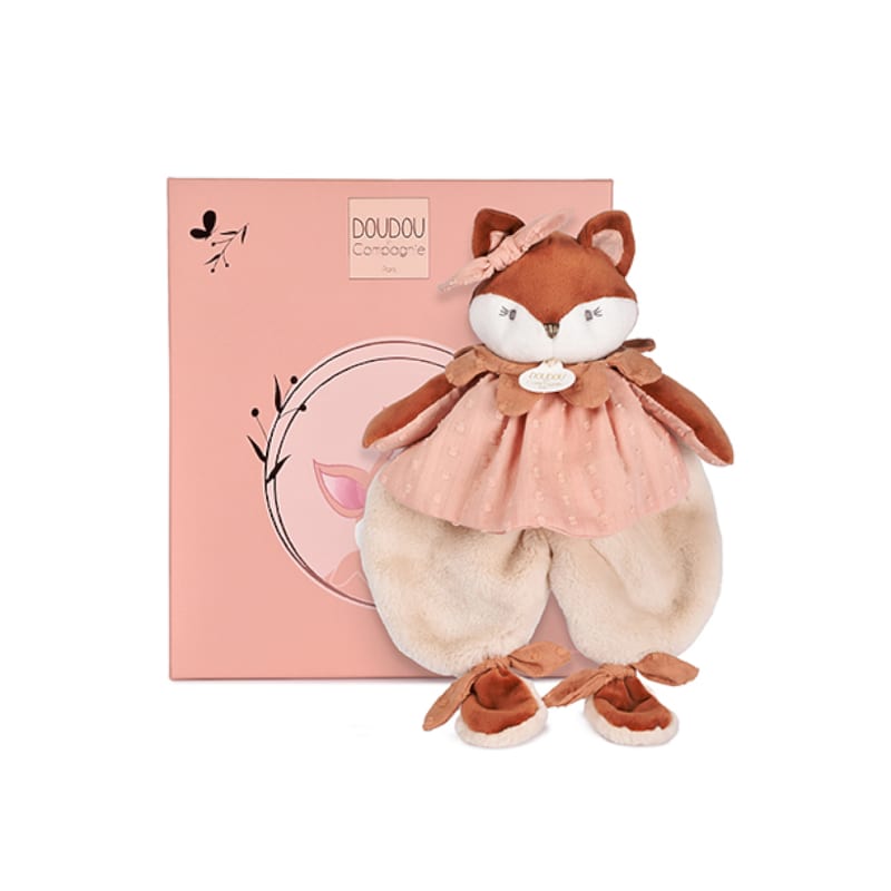 Doudou plat renard mina - 29 cm