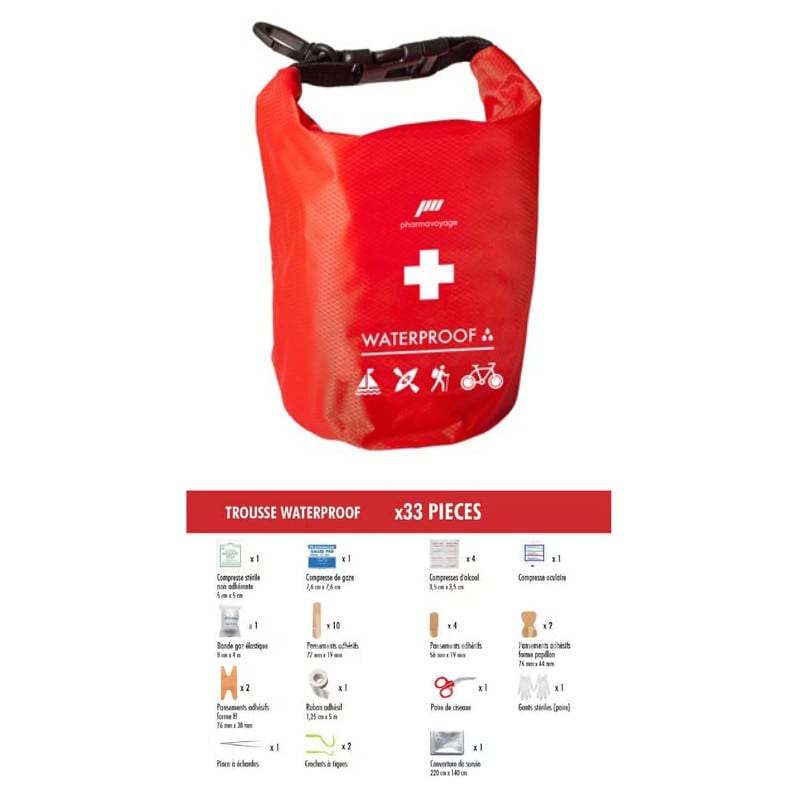 Trousse de secours étanche pharmavoyage waterproof first aid kit