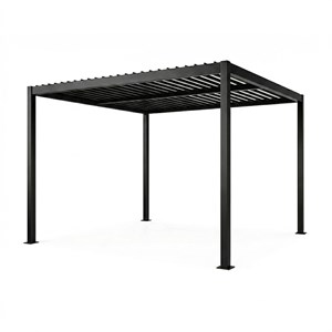 Rhodes pergola bioclimatique structure et lames orientables en aluminium 3x3m