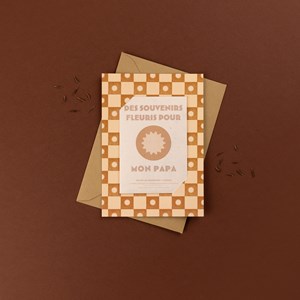 Des souvenirs fleuris pour papa • carte à semer