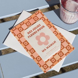 Des jolies fleurs pour maman • carte à semer