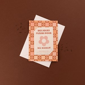Des jolies fleurs pour maman • carte à semer
