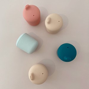Gobelet à bec en silicone - coral