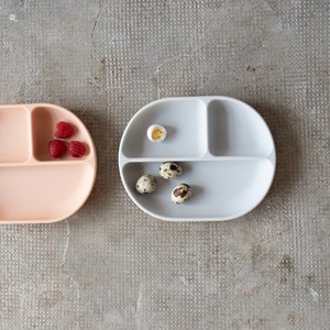 Assiette compartimentée en silicone - cloud