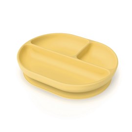 Assiette compartimentée en silicone - mimosa