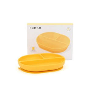 Assiette compartimentée en silicone - mimosa