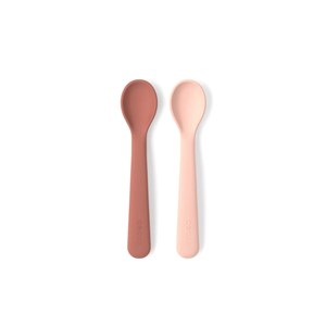 Lot de 2 cuillères en silicone - blush &nbsp; terracotta