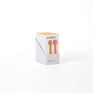 Lot de 2 cuillères en silicone - coral &nbsp; mimosa