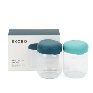 Set de petits pots en verre borosilicaté 180 ml - blue abyss &nbsp; lagoon