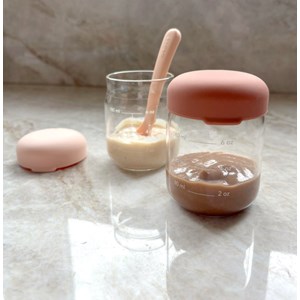 Set de petits pots en verre borosilicaté 180 ml - blush &nbsp; terracotta