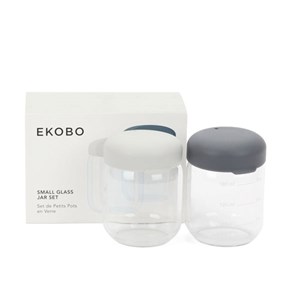 Set de petits pots en verre borosilicaté 180 ml - cloud &nbsp; storm