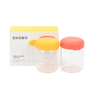 Set de petits pots en verre borosilicaté 180 ml - coral &nbsp; mimosa