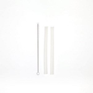 Set de pailles réutilisables en silicone