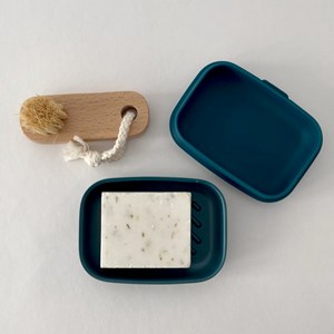Boîte à savon de voyage rectangulaire - blue abyss