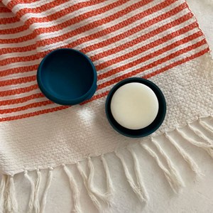 Boîte à savon de voyage ronde - blue abyss